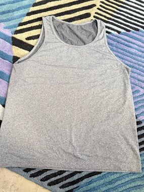 Lululemon Men’s Heather Gray Performance Tank Top Size L